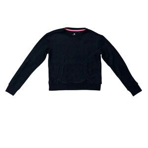 Tag Athletica Charcoal Long Sleeve Fleece Sweatshirt Youth Size 12 Casual Comfy